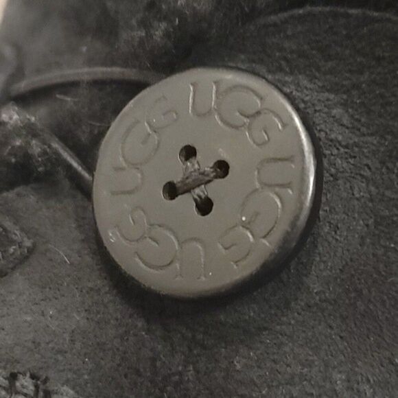 UGG Suede Boots Short Boots Womens Size 6 Black - Picture 5 of 7